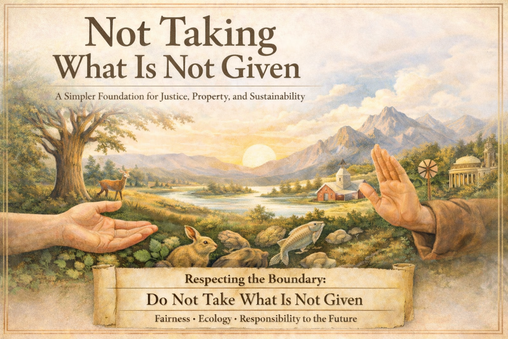 Not Taking What Is Not Given